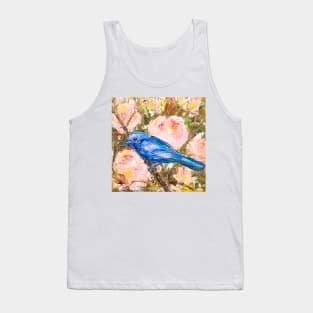 Indigo Bunting. American Songbird Tank Top